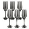 Набор бокалов для шампанского из 6 шт 200 мл Сияющий графит (GR160-06)