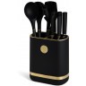Набор agness из 11пр: 5 ножей,подставка,половник,ложка,лопатка,шумовка,ложка для спагетти (671-221)
