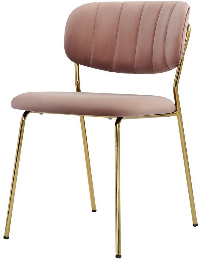 Стул eirill, велюр, розовый (75782)