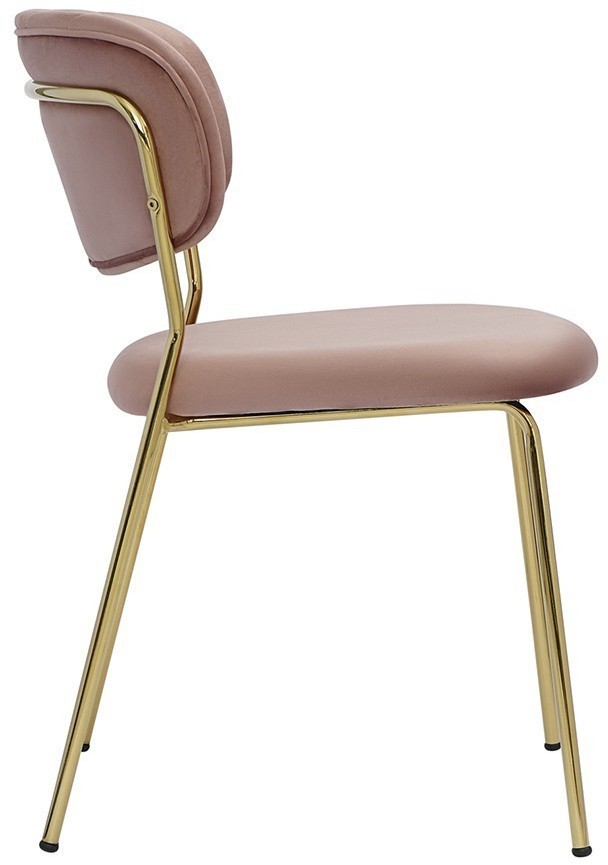 Стул eirill, велюр, розовый (75782)