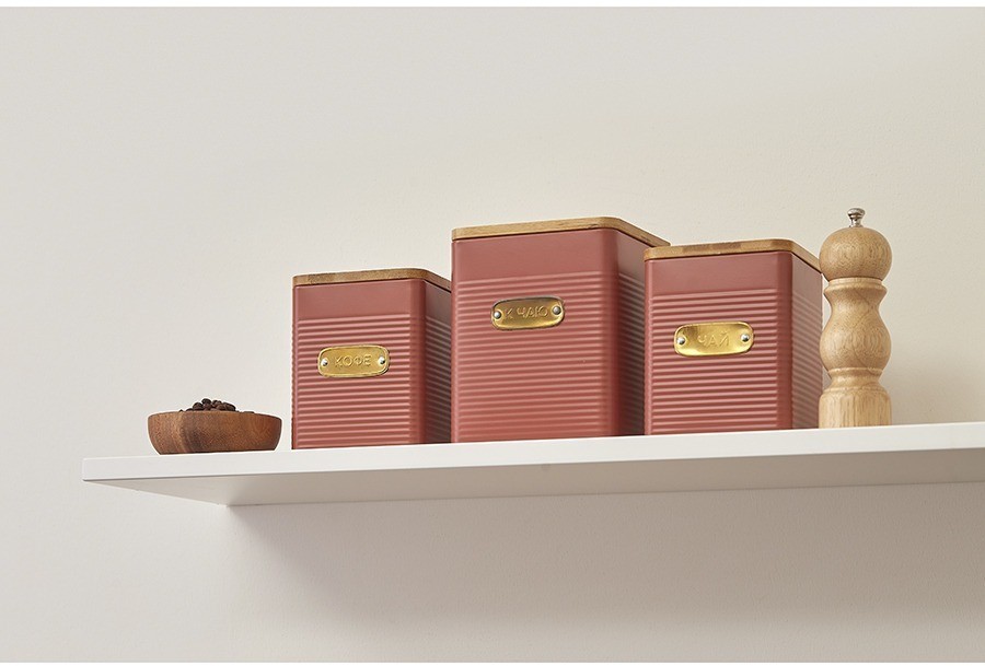 Банка для хранения чая irmel, 1,7 л, терракота (78403)