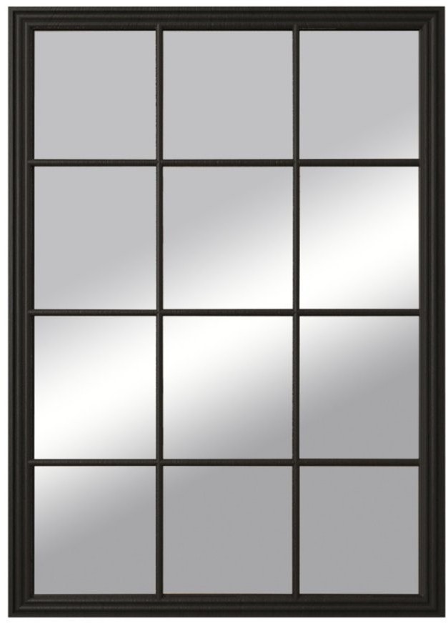 Зеркало Florence черное арт 201-10BLKETG-ET