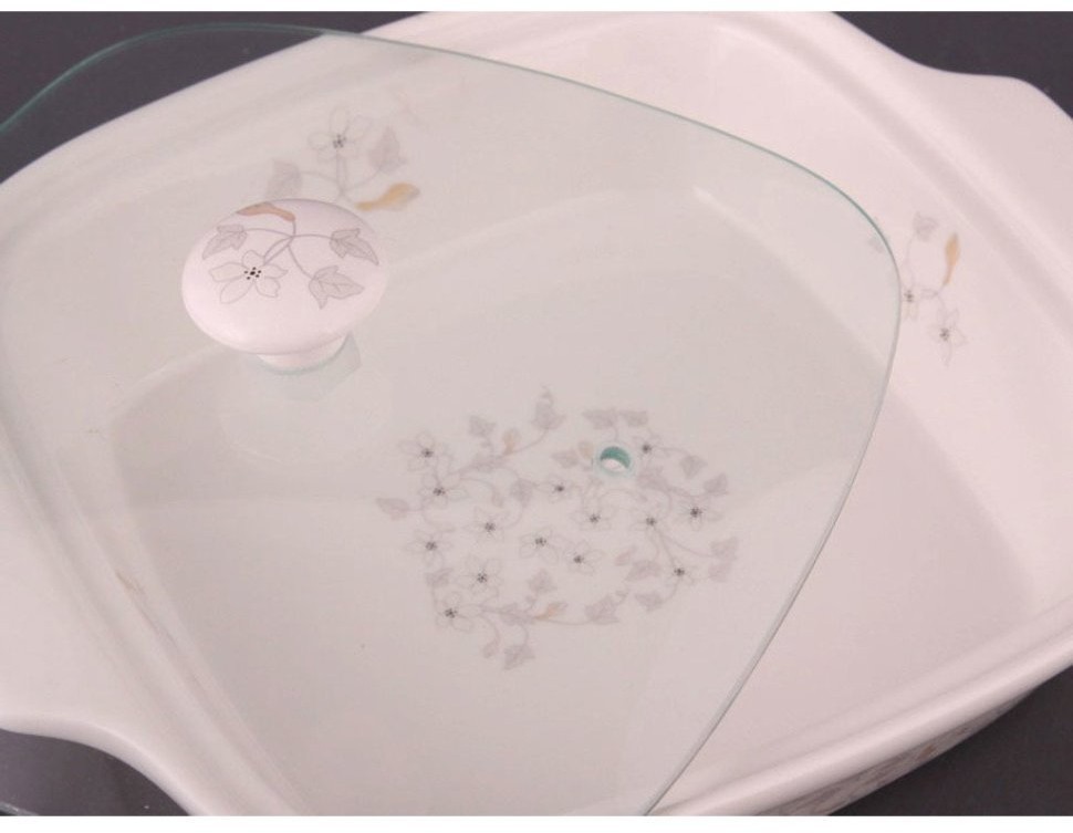 Блюдо для холодца с крышкой "вивьен" 24*20 см Lefard (264-288)