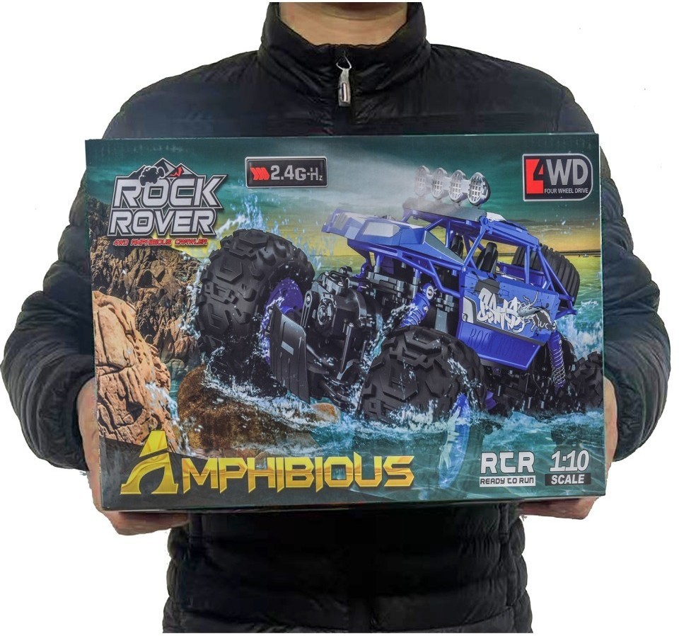 Радиоуправляемый красный краулер амфибия (2 АКБ 7.4В, свет, 1:10) (C1201W-RED-V2)