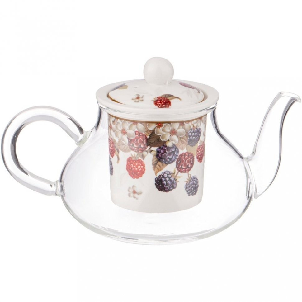Чайник стеклянный lefard "ежевика" 500 мл (104-866)