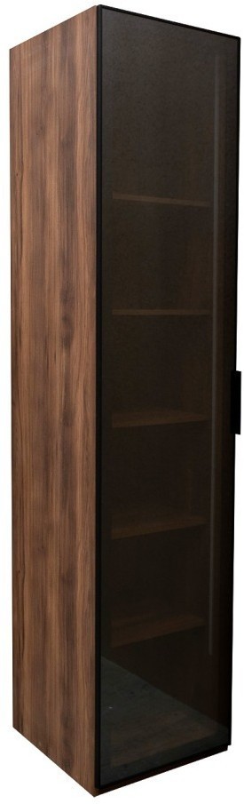 Шкаф Alto пенал c полками,цвет дуб Барокко, дверце стекло 50*57*228.5см (TT-00012803)