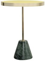 Столик кофейный kaya, D40,8 см, золотистый/зеленый (76065)