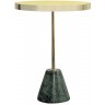 Столик кофейный kaya, D40,8 см, золотистый/зеленый (76065)