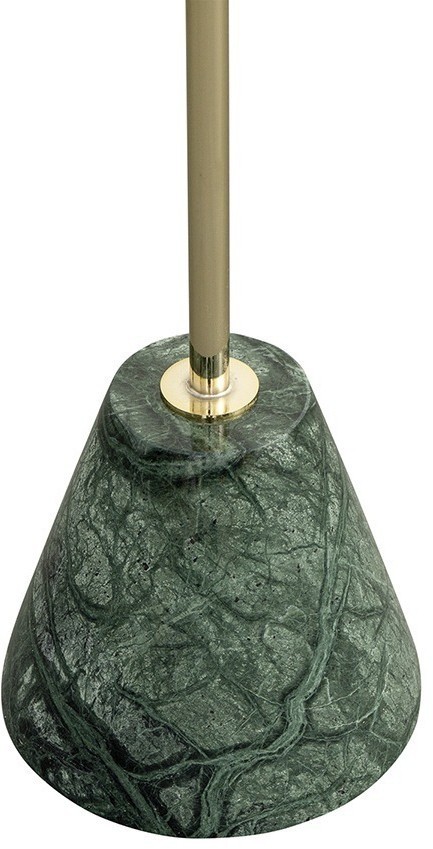 Столик кофейный kaya, D40,8 см, золотистый/зеленый (76065)