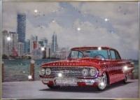 Картина Авто классика с кристаллами Swarovski (1049)