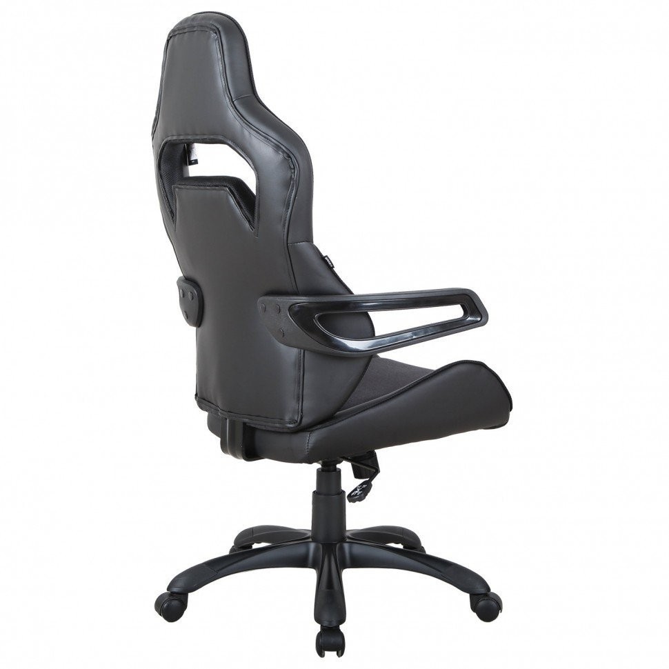 Кресло компьютерное Brabix Nitro GM-001 ткань/экокожа черное 531817 (84656)