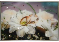 Картина Обручальное кольцо с кристаллами Swarovski (1231)