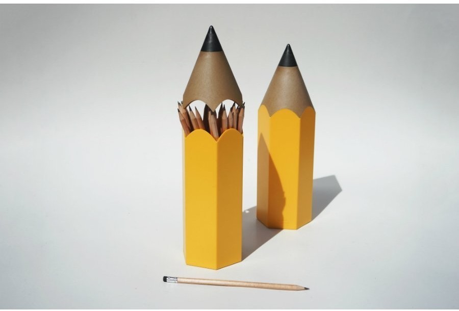 Подставка для карандашей dinsor, желтая (59869)