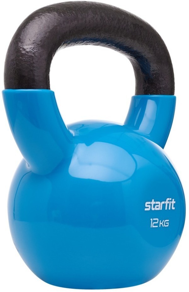 Гиря виниловая Starfit DB-401, 12 кг, синий (2103601)
