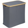 Корзина для белья с двумя отделениями neat twin, 53,5х33х53 см, серая (77874)