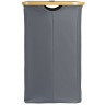 Корзина для белья с двумя отделениями neat twin, 53,5х33х53 см, серая (77874)