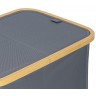 Корзина для белья с двумя отделениями neat twin, 53,5х33х53 см, серая (77874)