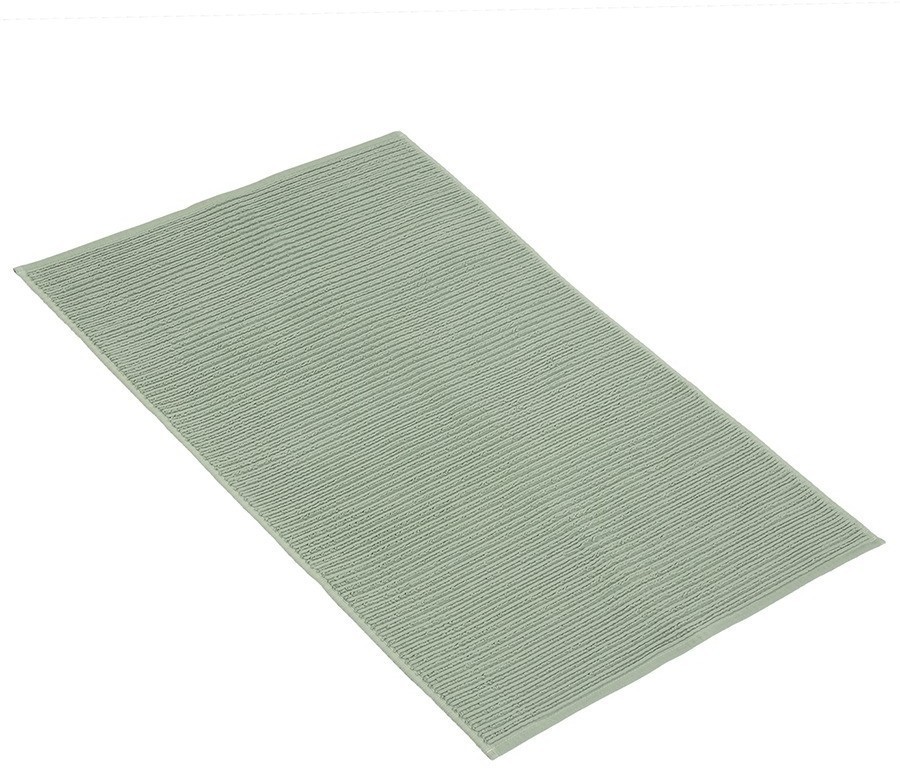Коврик для ванной фактурный цвета шалфея из коллекции essential, 50х80 см (75399)