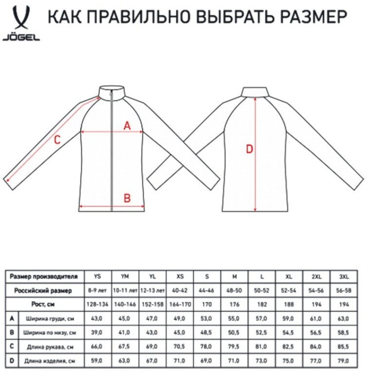 Олимпийка JÖGEL CAMP Training Jacket FZ, синий, детский (2095471)