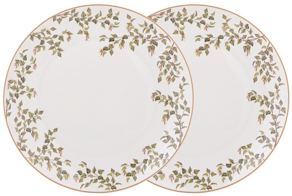 Набор тарелок обеденных lefard "березки"  2 шт. 26 см (85-2011)