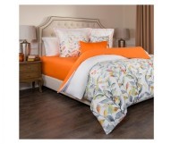 Кпб 2-х сп &quot;гармоника&quot;,хлопок 100%,белый+серый,под175*215 -1шт., пр 240*240 -1шт., нав 70*70*5-2шт SANTALINO (985-233)