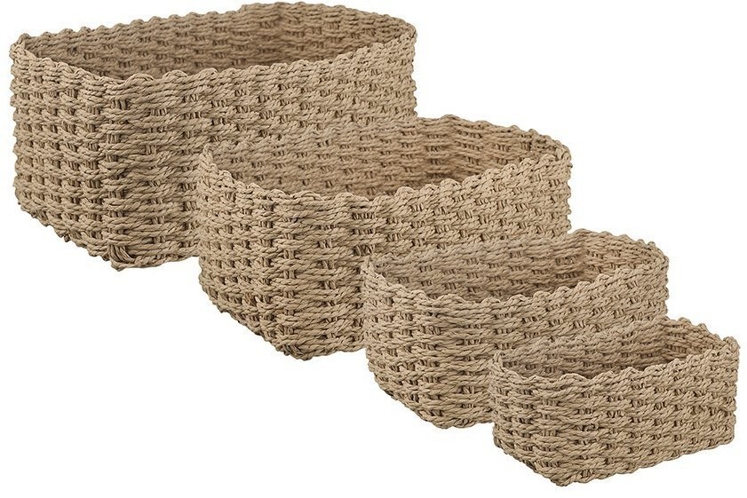 Корзина для хранения hagen, 30х20х13 см, бежевая (74846)