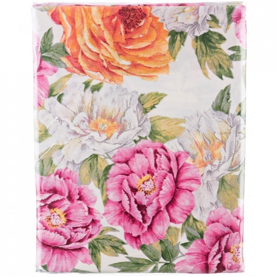 Пододеяльник евро  "пионы" ,200х220, 100% хлопок, сатин. SANTALINO (984-210)