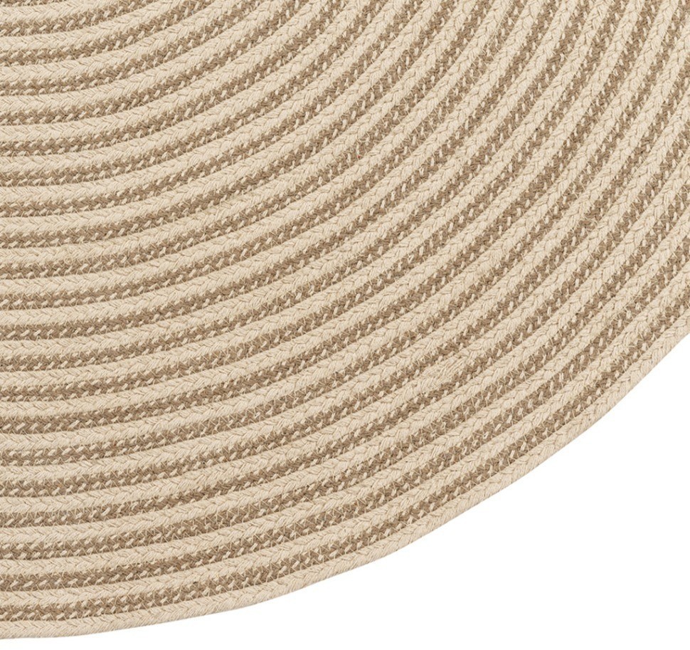 Ковер из хлопка target бежевого цвета из коллекции ethnic, D120 см (74486)