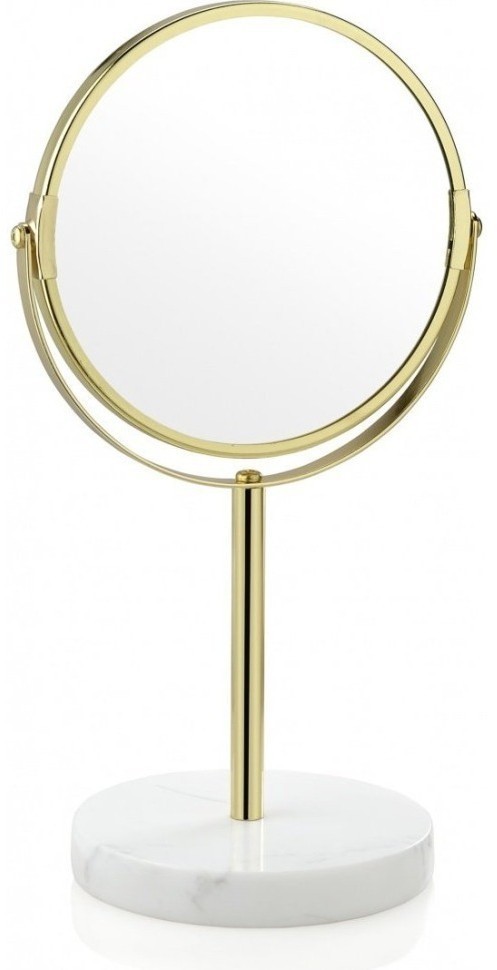 Andrea House Зеркало настольное White Marble and Gold BA16116