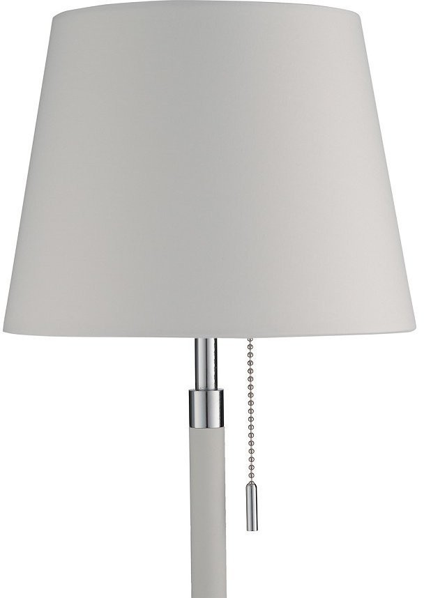 Лампа настольная venice, 22х44 см, белая, хром (67928)