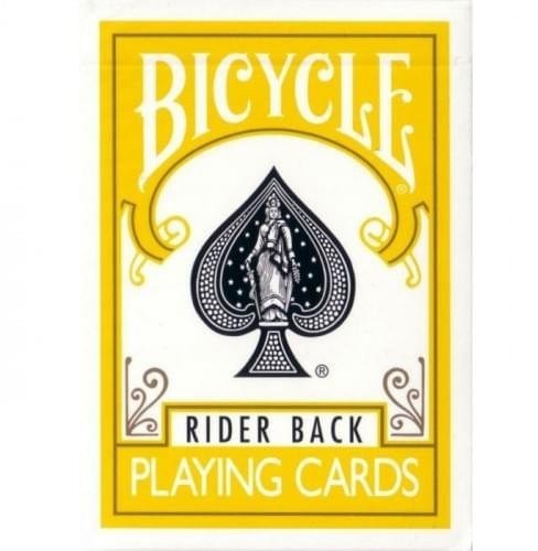 Карты "Bicycle rider back standard poker plaing cards Yellow back" (47025)