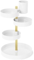 Органайзер настольный pirouette, белый/латунь (75224)