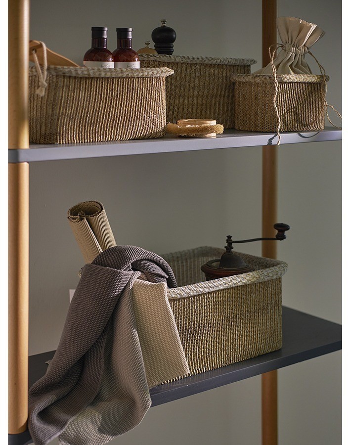 Набор из 4-х корзин для хранения sustainable collection, бежевый (77685)