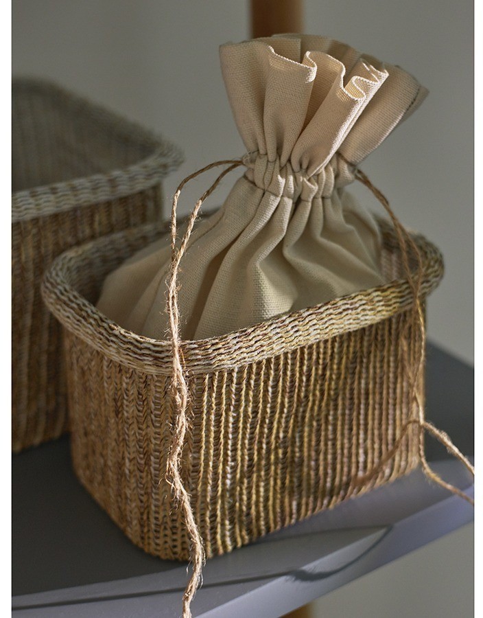 Набор из 4-х корзин для хранения sustainable collection, бежевый (77685)