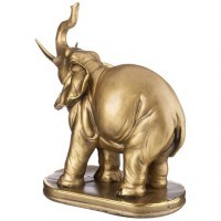 Фигурка декоративная &quot;слон на подставке&quot; 23*12*24 см цвет: бронза с позолотой ИП Шихмурадов (169-379)