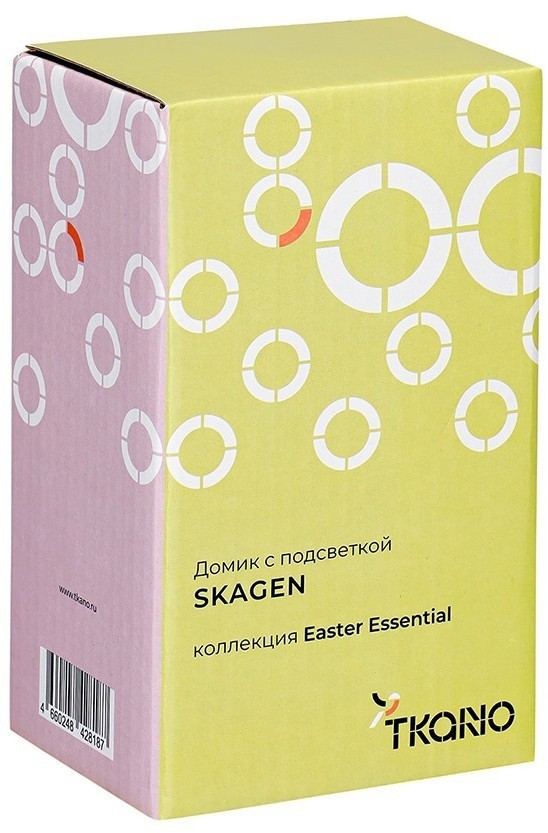 Домик из фарфора с подсветкой skagen из коллекции easter essential, 15 см (78771)