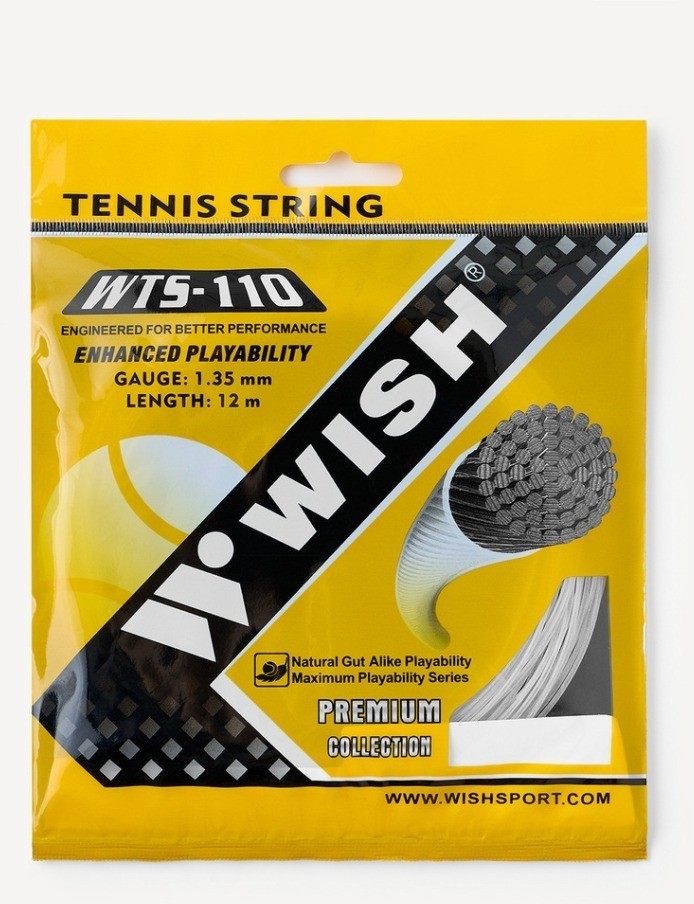 Струна для теннисной ракетки WISH String WS-110, серый (2119120)