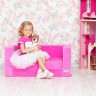 Раскладной бескаркасный (мягкий) детский диван серии "Классик", цв. Розовый (PCR316-05)