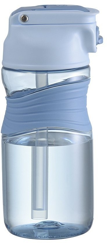 Бутылка для воды slow sip, 450 мл, голубая (74670)