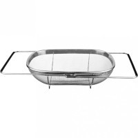 Сито с раздвижной ручкой 34*24 cm. высота=10 см. без упаковки Agness (941-016)