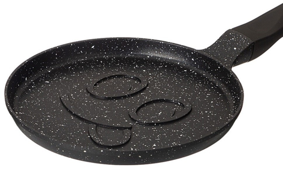 Сковорода agness "смайл" с антипригар.покрытием диаметр=18 см (932-017)