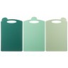 Набор разделочных досок из 3 шт+подставка 24*7.8*17cm цвет: зеленый Agness (671-508)