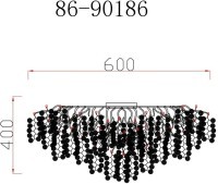 Люстра TENERA круглая потолочн. d.60*h.40см, золото (TT-00012889)