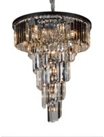 Люстра MD3190-19BL, каркас металл, стекло, Matte black, ROOMERS FURNITURE