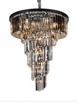 Люстра MD3190-19BL, каркас металл, стекло, Matte black, ROOMERS FURNITURE