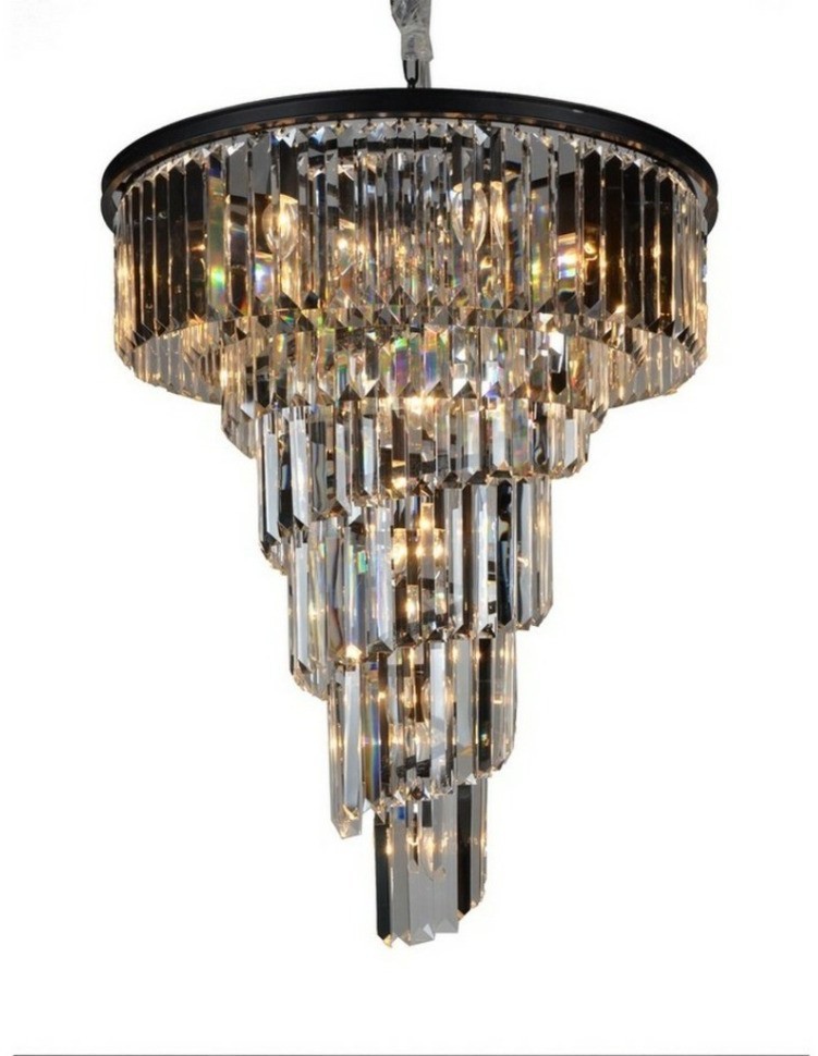 Люстра MD3190-19BL, каркас металл, стекло, Matte black, ROOMERS FURNITURE