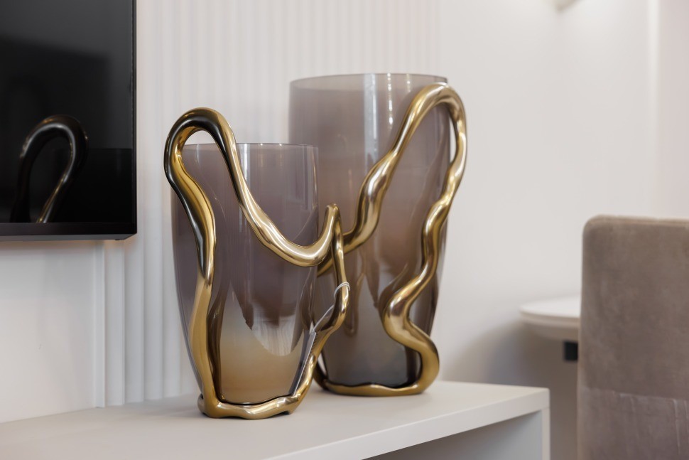 Ваза декор.стеклянная "Flow" 18*17,5*31см (TT-00011242)