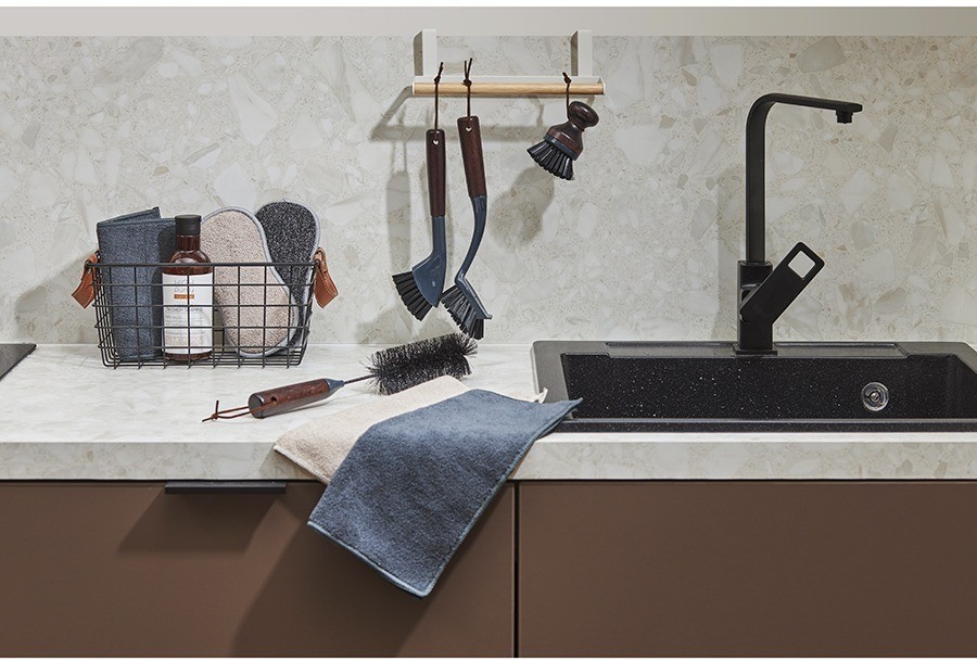 Ершик для посуды cleans, 34 см (77251)