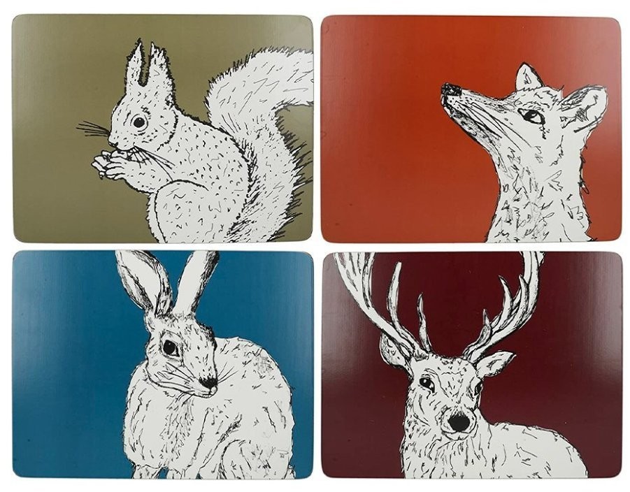 Creative Tops Набор из 4 подставок Аnimals 30х23 5234132
