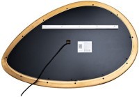 Зеркало в металл. раме золотого цвета с подсветкой LED 65*100см (TT-00012067)